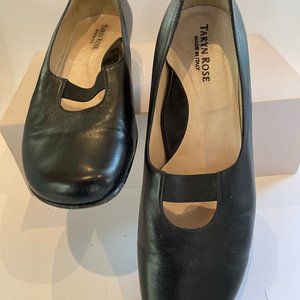 Taryn Rose Black Mary Jane Wedges - Women's Size 38.5